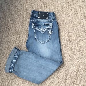 Women’s Miss Me cropped jeans sz 28